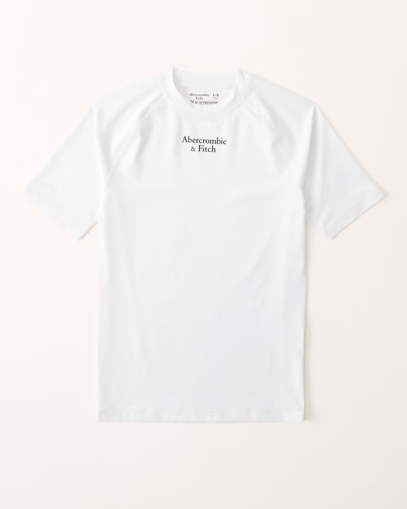 short-sleeve logo rashguard | Abercrombie & Fitch (US)