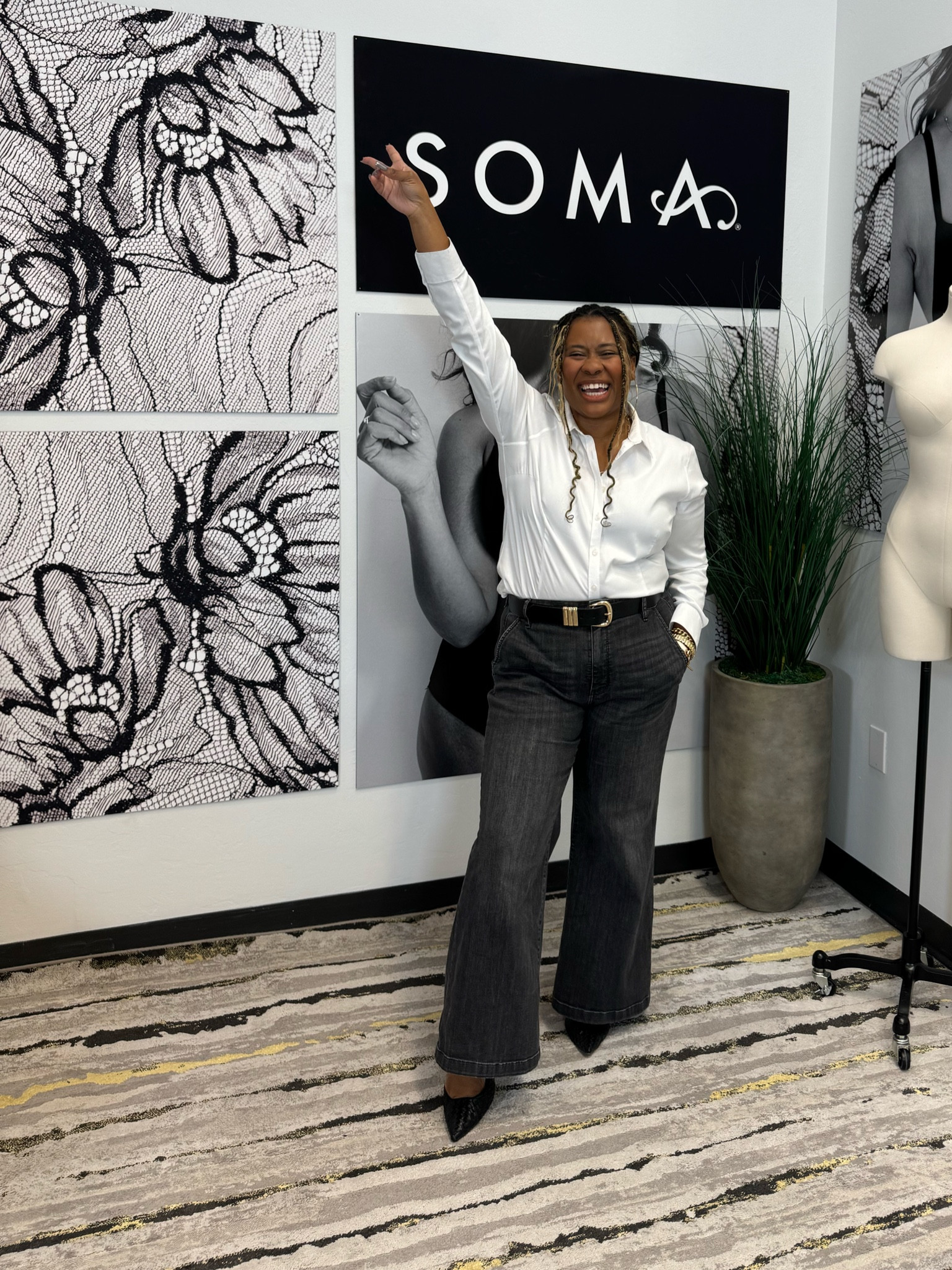 A good white button down can take you anywhere! 

This fitted no iron top is perfectly packable! I tossed it in the dryer, rolled it up, put it in my suitcase and took it out to wear when I got to my destination! Wrinkles where? 

I’ve paired this one with a pair of darker grey wide leg trouser jeans and black kitten heels for a fashion forward look! 

Everything fits true to size! 



#LTKMidsize #LTKWorkwear #LTKStyleTip