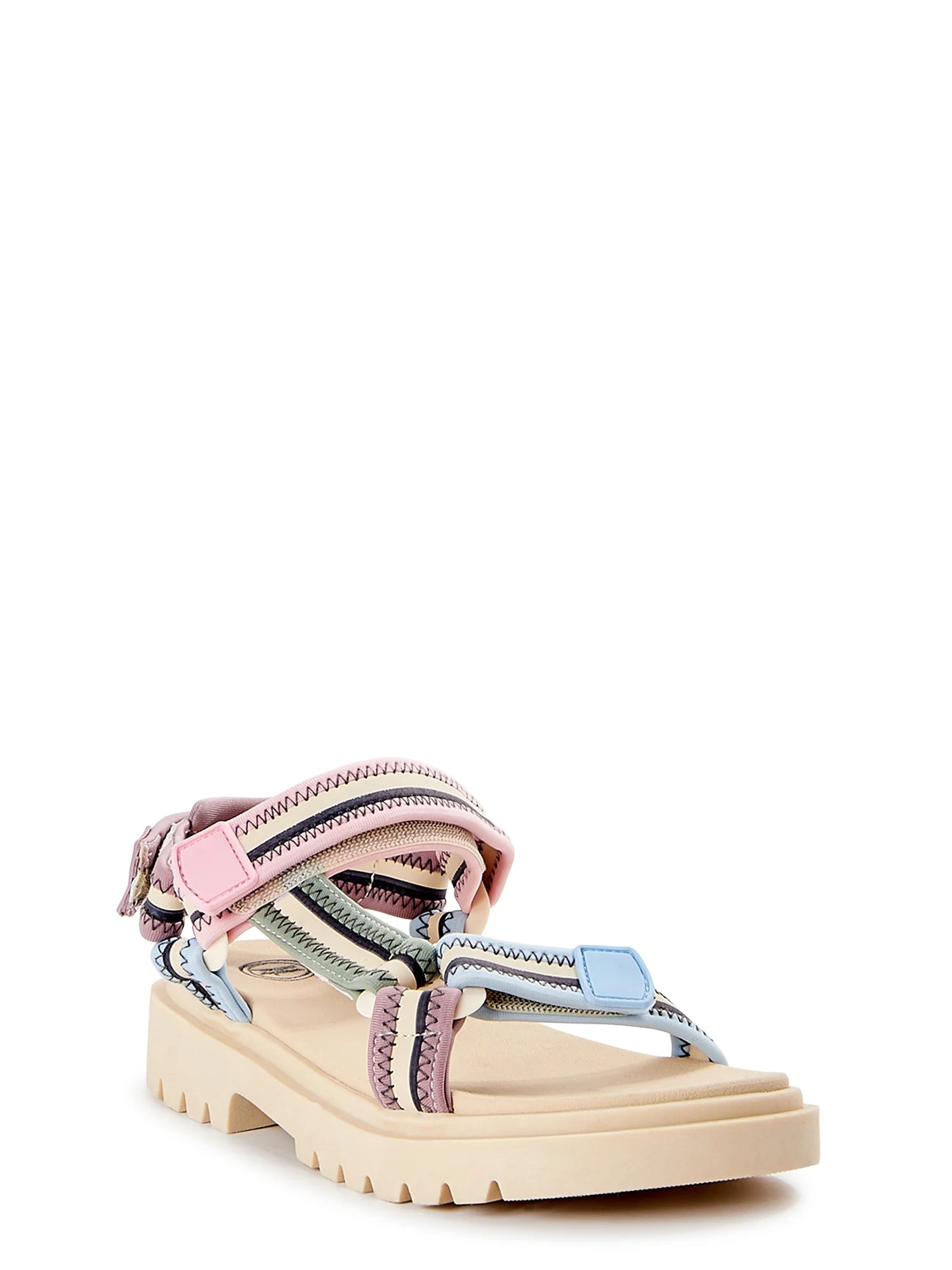 Wonder Nation Girls Chunky Nature Sandal, Sizes 13-6 | Walmart (US)