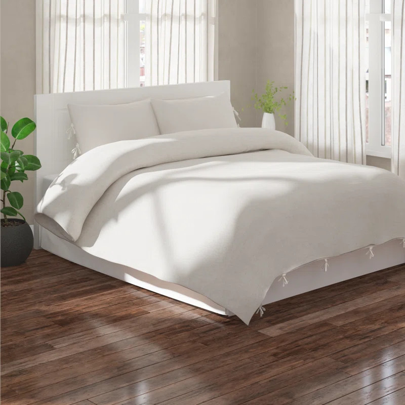 Barmedan Linen Modern & Contemporary 3 Piece Duvet Cover Set | Wayfair North America