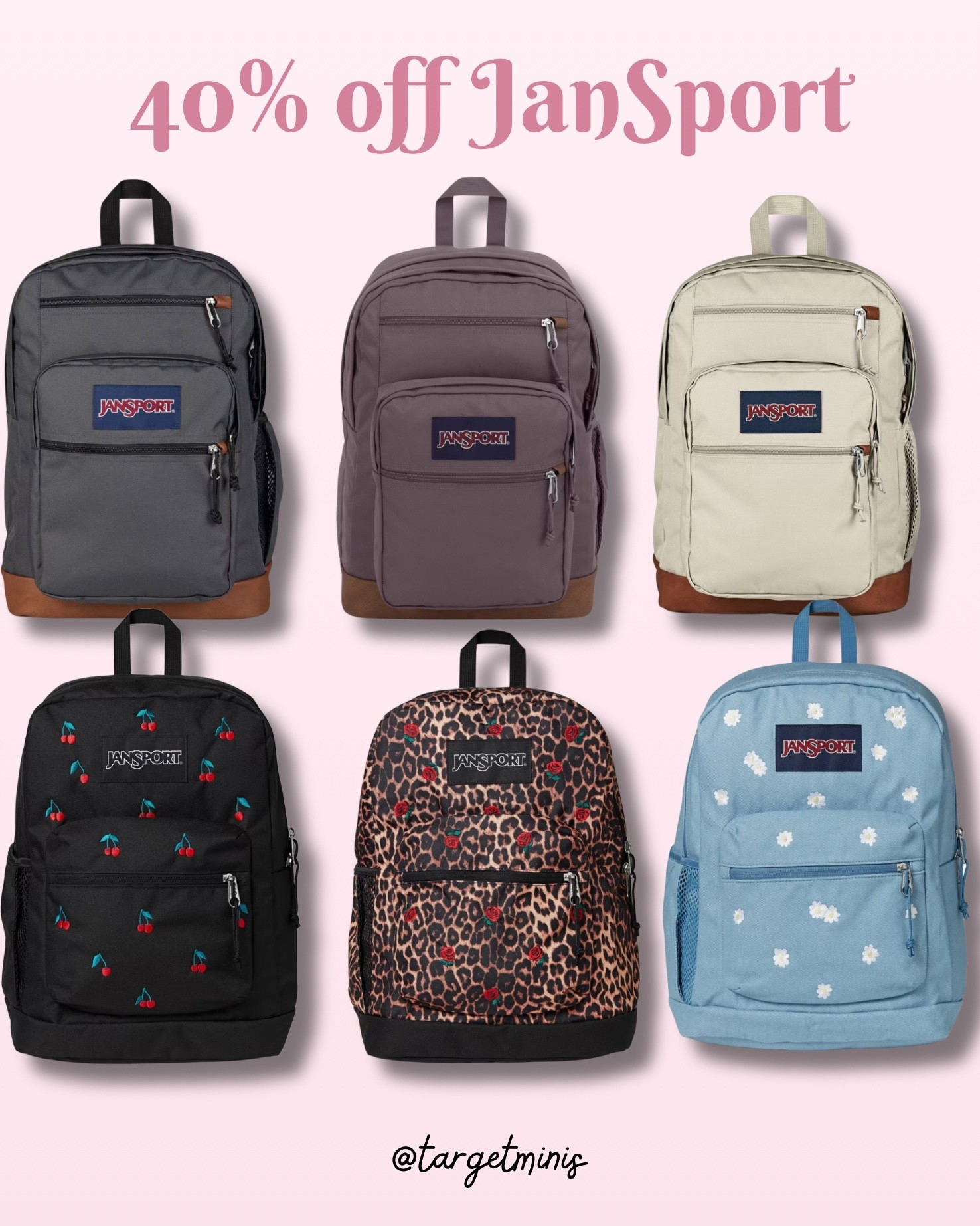40% off JanSport backs 

Target finds, Target deals, deal days, back to school

#LTKHome #LTKSaleAlert