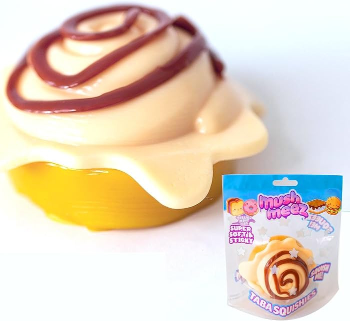 Taba Squishy- Cinnamon Roll (Jumbo) Large, 3.5" Super Soft & Sticky Layered TABA Squishies - Squi... | Amazon (US)