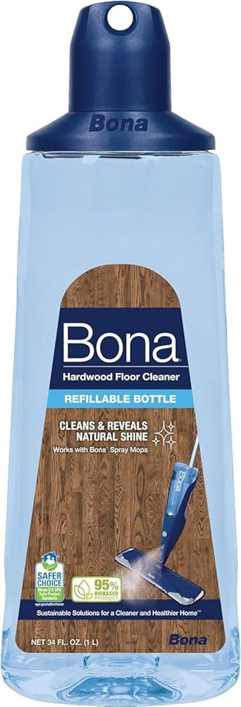 Bona Hardwood Floor Cleaner Spray Mop Cartridge - 34 fl oz - Unscented - Refillable - Residue-Fre... | Amazon (US)