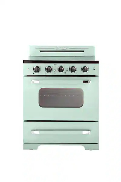 Unique Appliances - Classic Retro 3.9 Cu. Ft. Freestanding Electic Convection Range with Glass To... | Best Buy U.S.