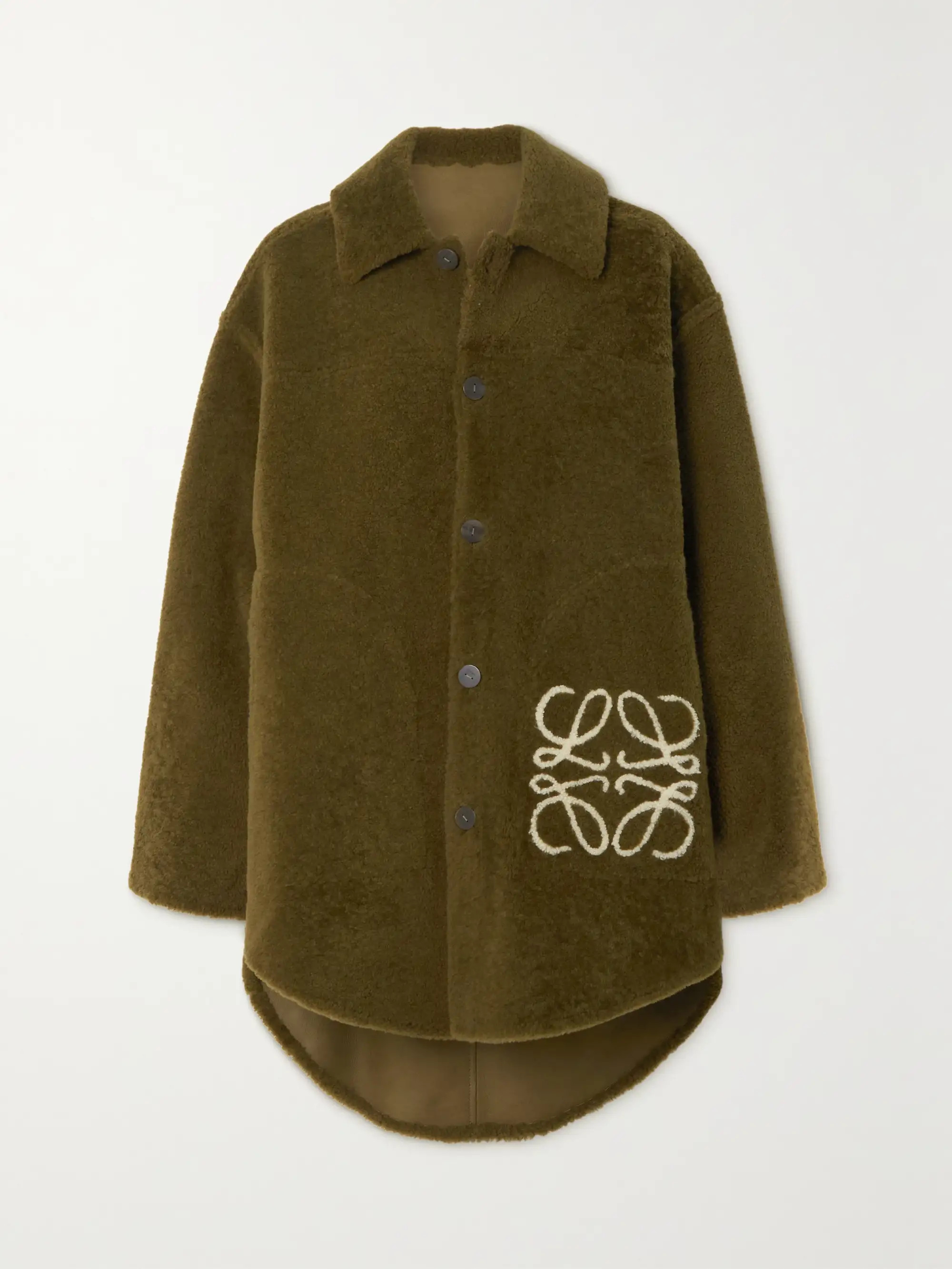 Oversized reversible shearling coat | NET-A-PORTER (US)