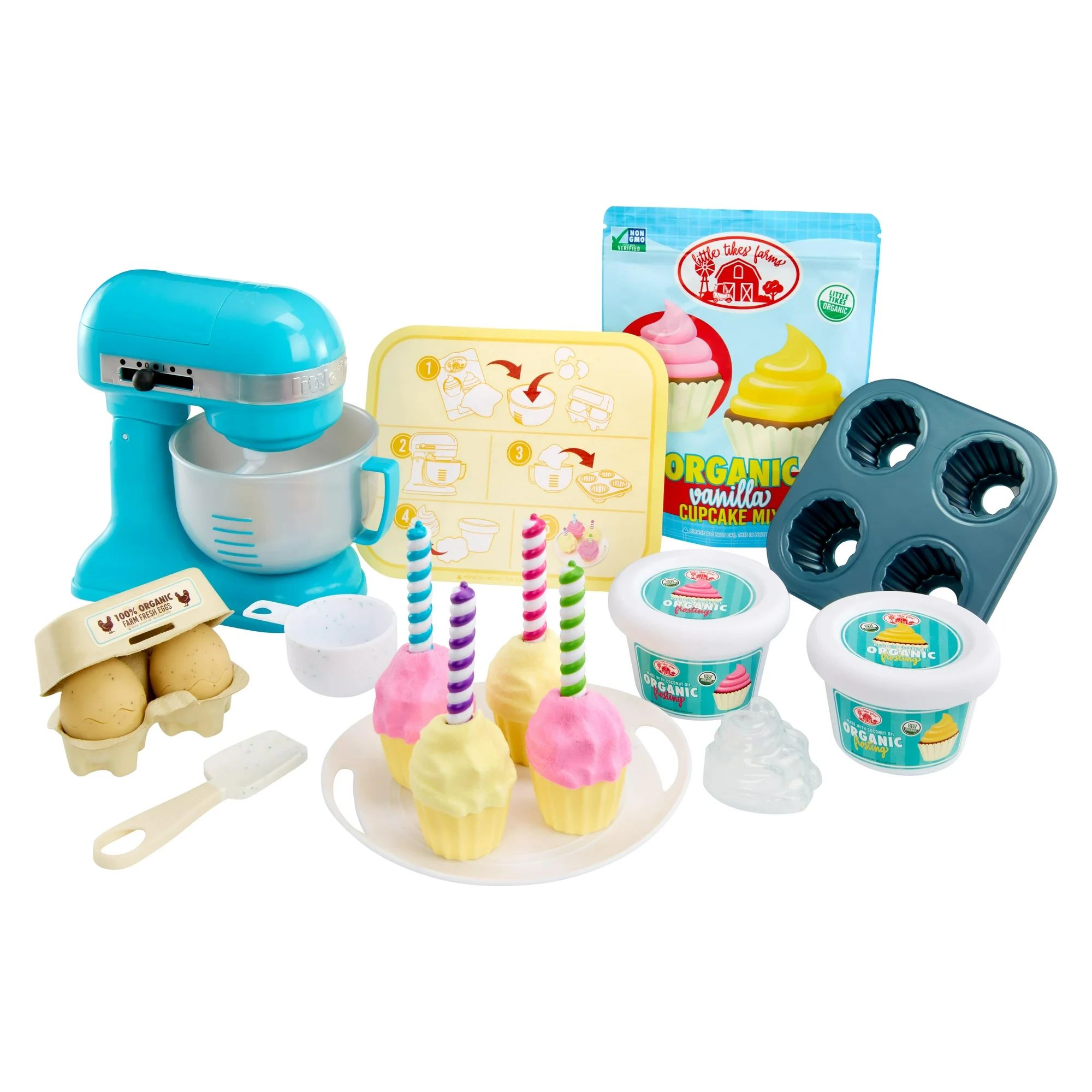 Little Tikes Creative Chefs Baker’s Kit with Special Make-It! Mix Play Sand, 18 Accessories, Re... | Walmart (US)