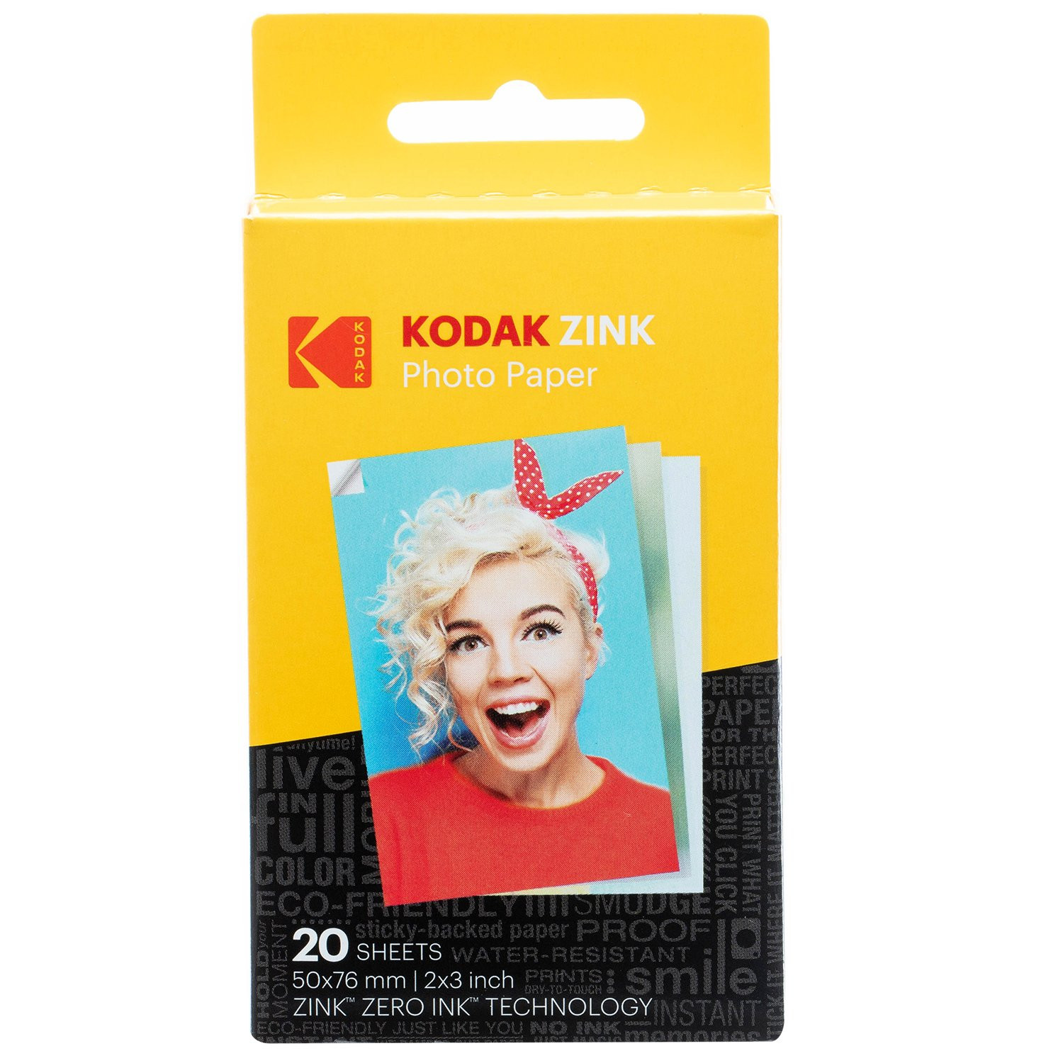 KODAK 2x3 Premium Sticky-Backed ZINK Photo Paper (20 Sheets) - Compatible With Kodak Step, Step S... | Amazon (US)