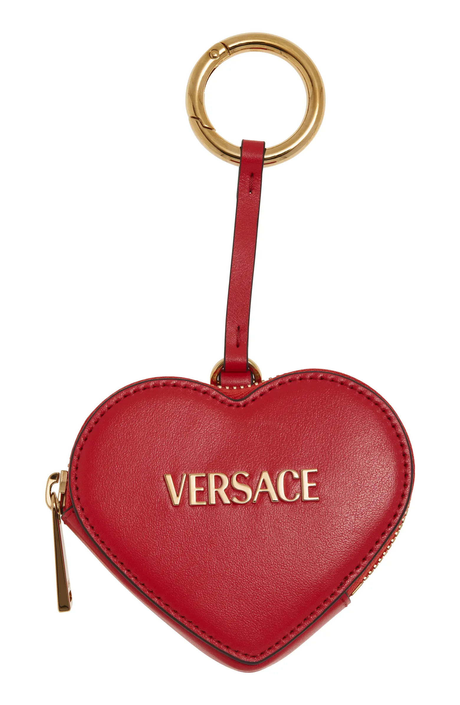 Logo Leather Heart Coin Purse Bag Charm | Nordstrom