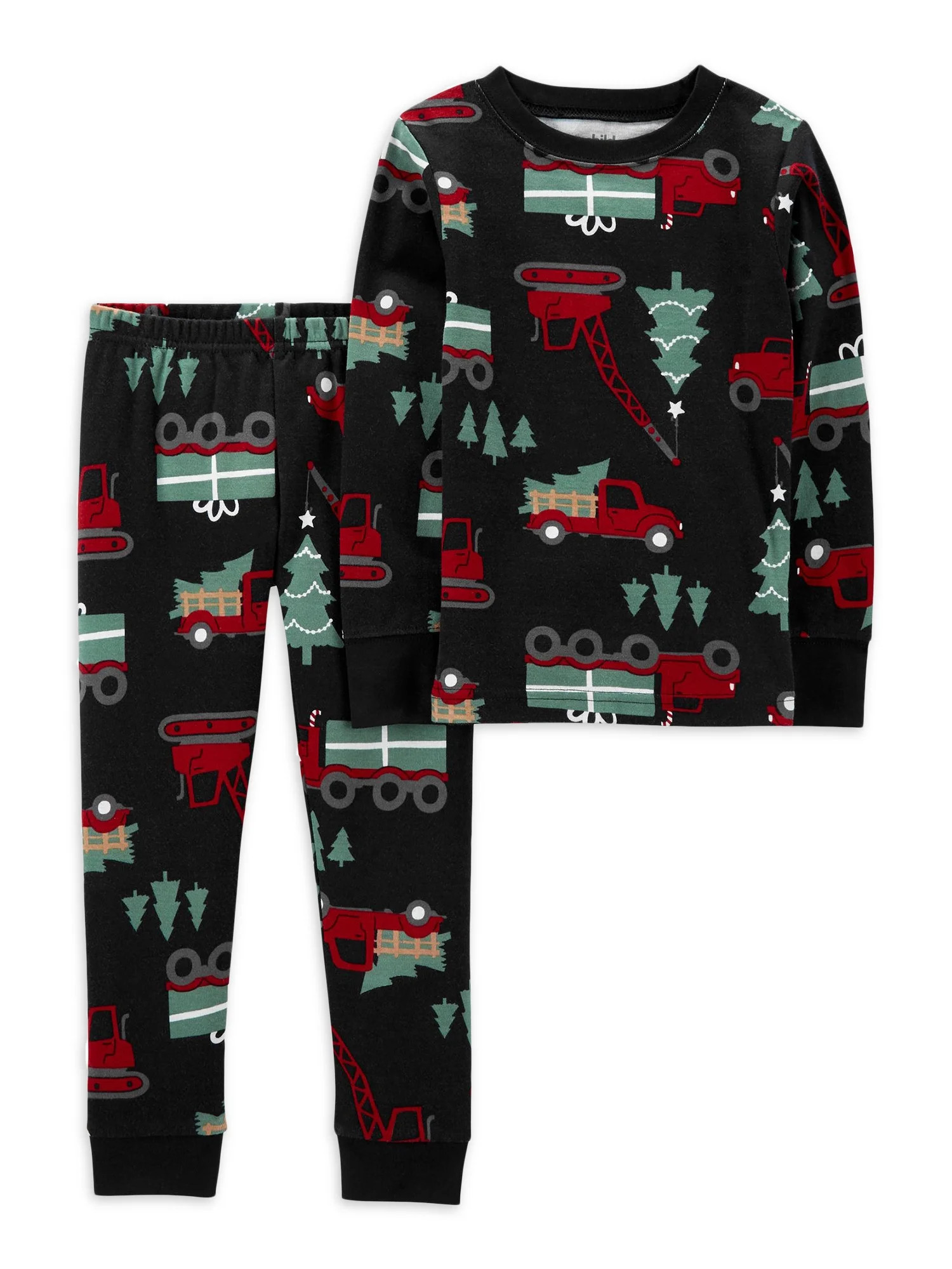 Carter's Child of Mine Baby and Toddler Holiday Pajamas, 2-Piece, Sizes 12M-5T - Walmart.com | Walmart (US)