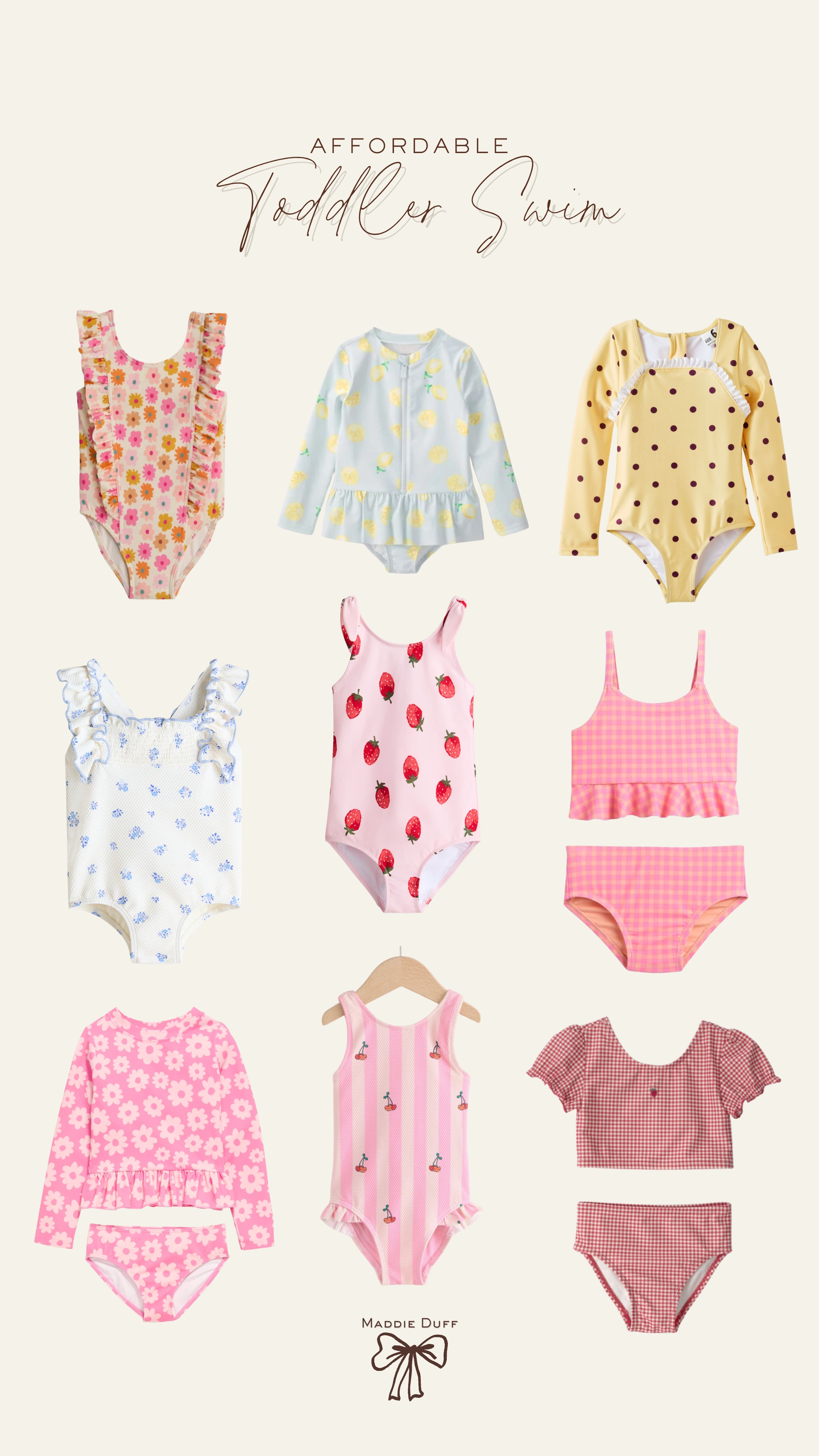 The cutest, affordable toddler swim for spring! 

 #LTKBaby #LTKKids