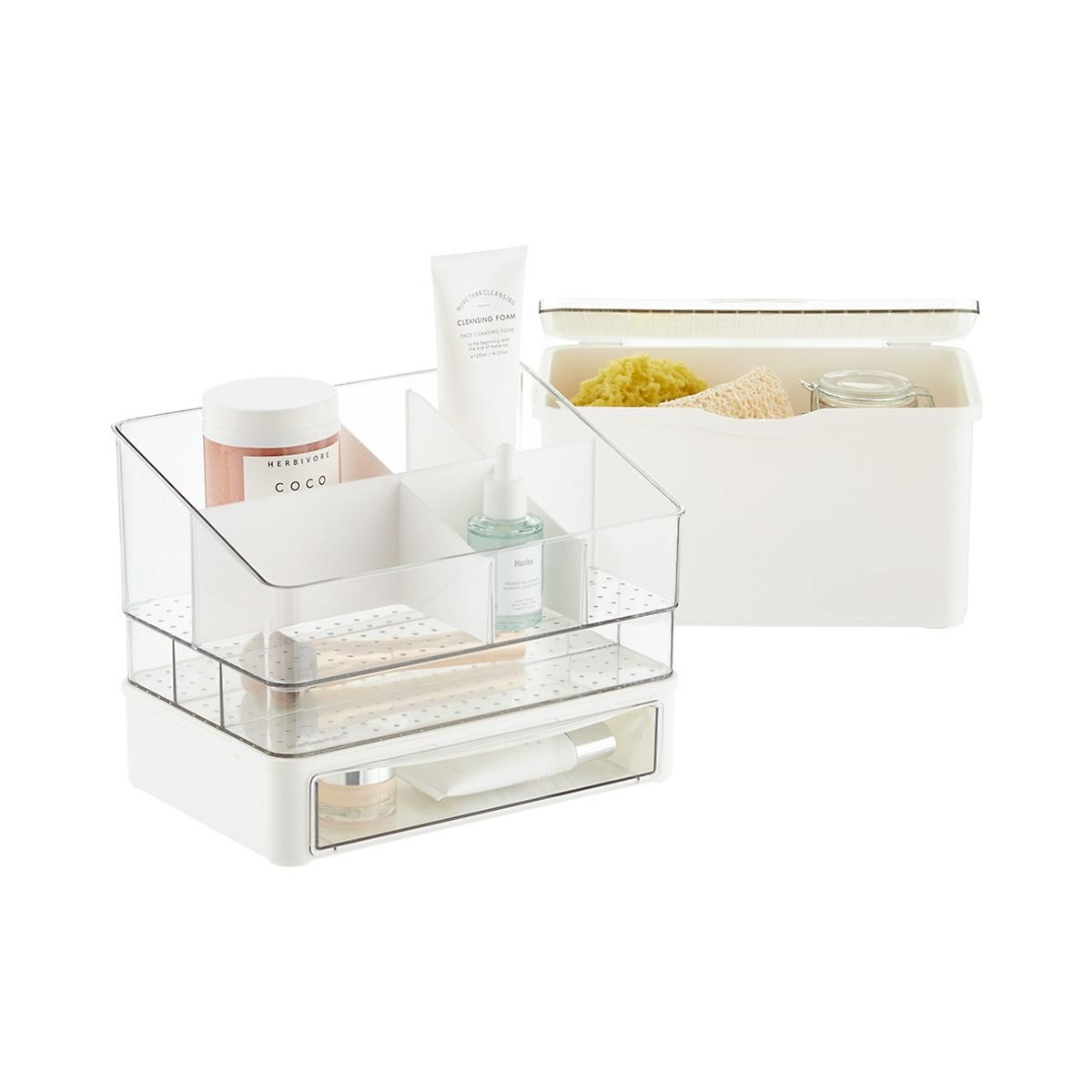 madesmart Medium Stacking Vanity Drawer White | The Container Store