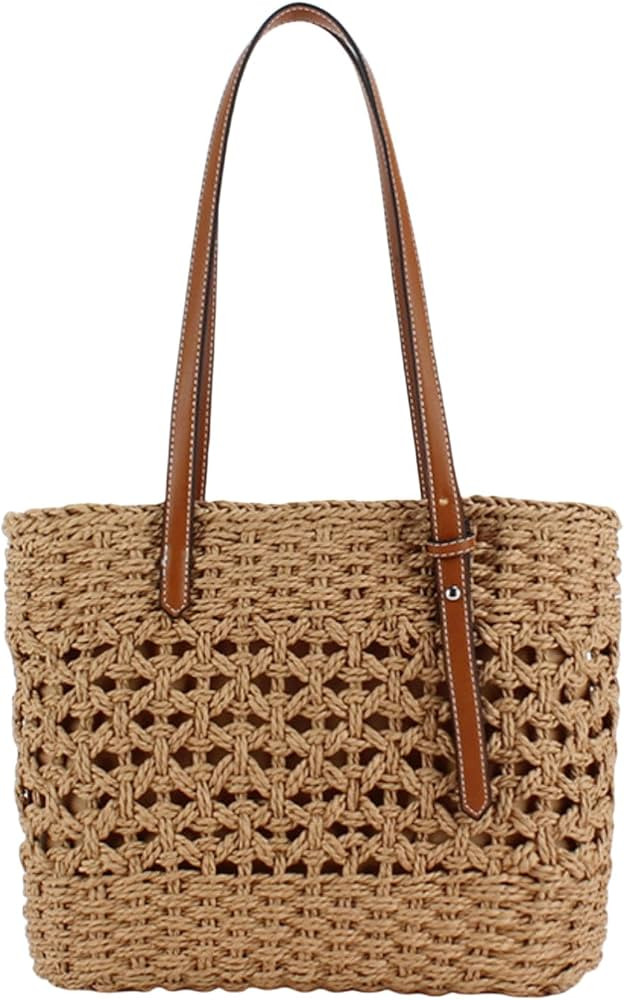 strohtasche Sommerstrohasche Für Frauen, Rattan-Handtasche, Böhmische Handgewebte Schulterhandt... | Amazon (DE)