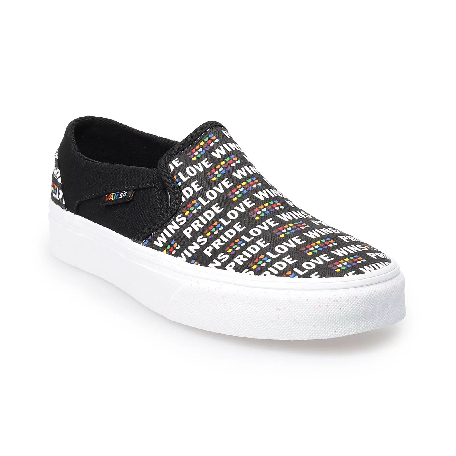 Vans Asher Pride Women's Slip-On Shoes, Size: 11, Black | Kohl's