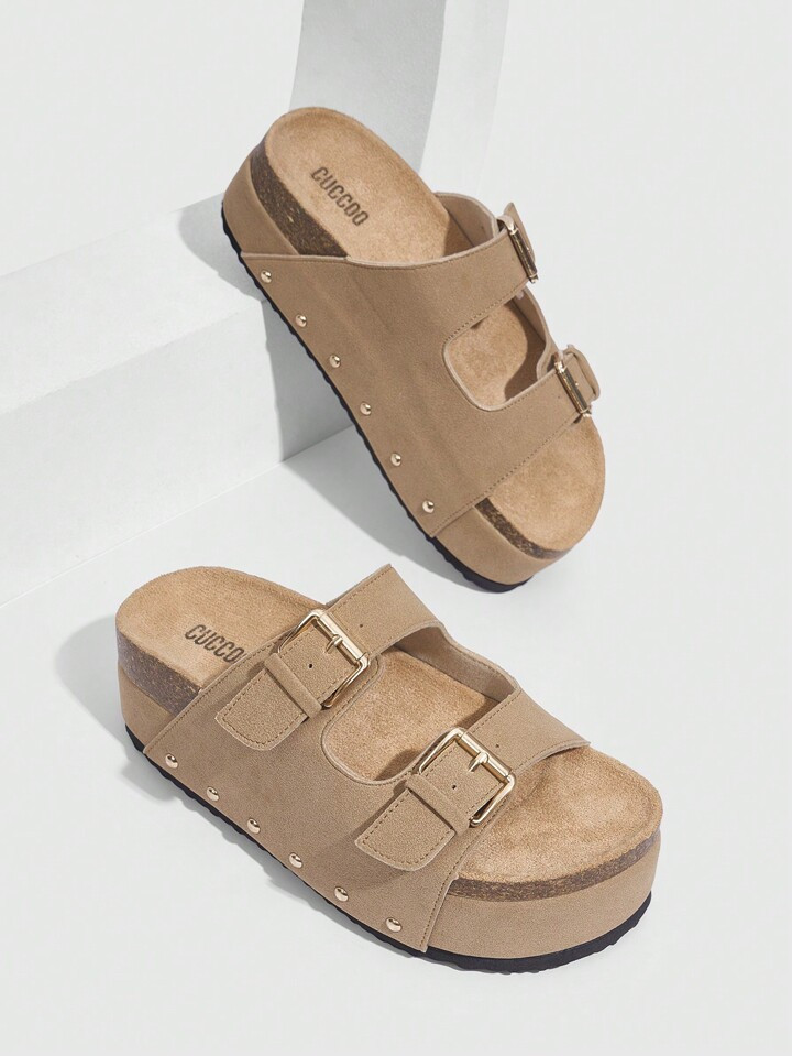 CUCCOO EASI Woman Shoes Fashionable Thick-Soled Slippers For Versatile Use For Spring And Summer ... | SHEIN