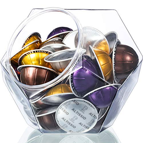 RUSFOL Large-Capacity 12-Sided Polygon Elegant Coffee Pods Holder for Nespresso Vertuoline Capsule | Amazon (US)