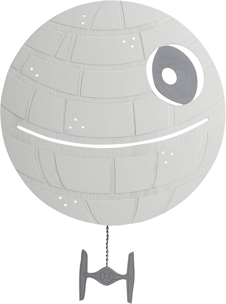 Lambs & Ivy Star Wars Signature LED Light-Up Death Star Wall Decor/Art | Amazon (US)