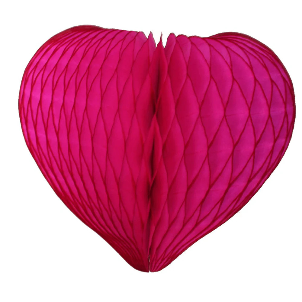 Honeycomb Heart, Cerise - 2 Size Options | Jollity & CO.