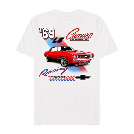 Mens Short Sleeve Camaro Graphic T-Shirt, Xx-large, White | JCPenney