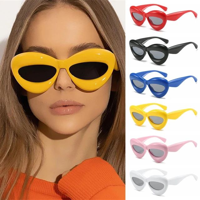 Unique Candy Color Sexy Lip Y2k Sunglasses For Women Yellow Blue Sun Glasses Men Punk Sunglasses ... | AliExpress (US)