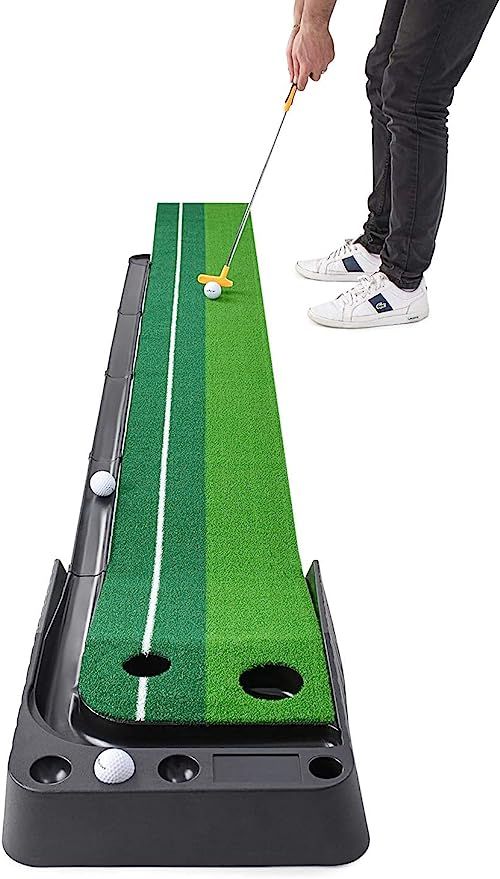 Abco Tech Indoor Golf Putting Green – Portable Mat with Auto Ball Return Function – Mini Golf... | Amazon (US)