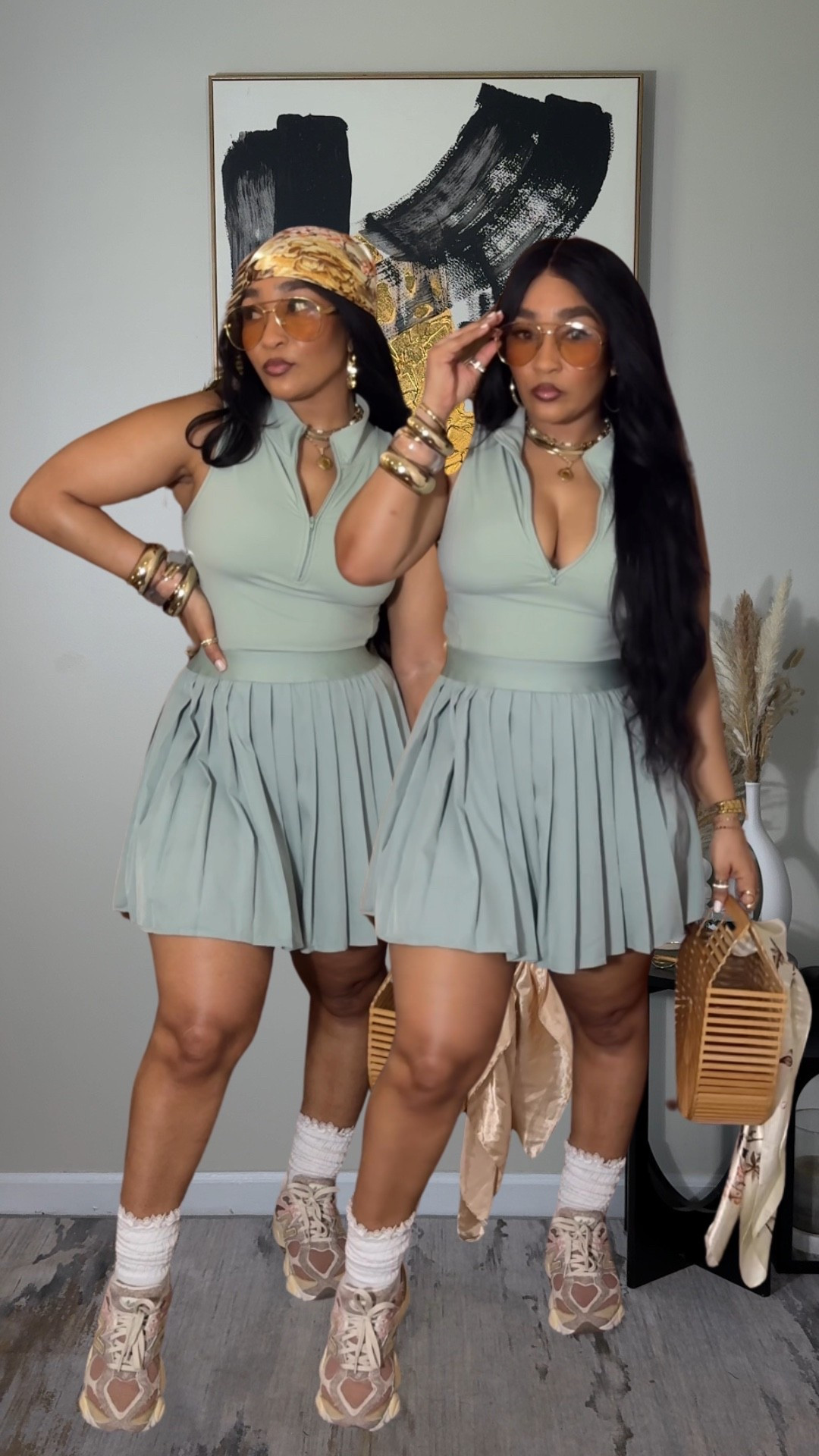 Elevated athleisure wear in the perfect spring and summer colors!! The details are amazing on this dress. From the zip up, to the back cut out, to the pleated skirt! This comes with shorts (not built in but included) *My socks are from my local beauty supply. I will tagged similar options for those. Everything else is exact💕
Tennis dresses: Medium

#LTKSeasonal #LTKootd #LTKgrwm