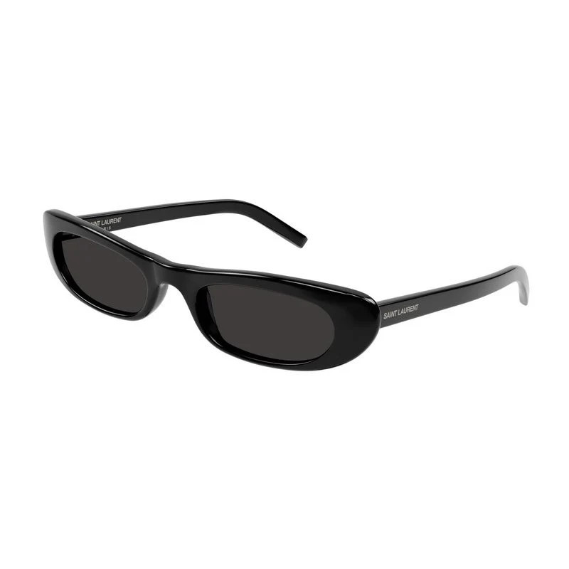 Women's Saint Laurent Sl 557 Shade 001 Sunglasses in Black | Size 53 | SL Color 557 Color SHADE | LOZURI