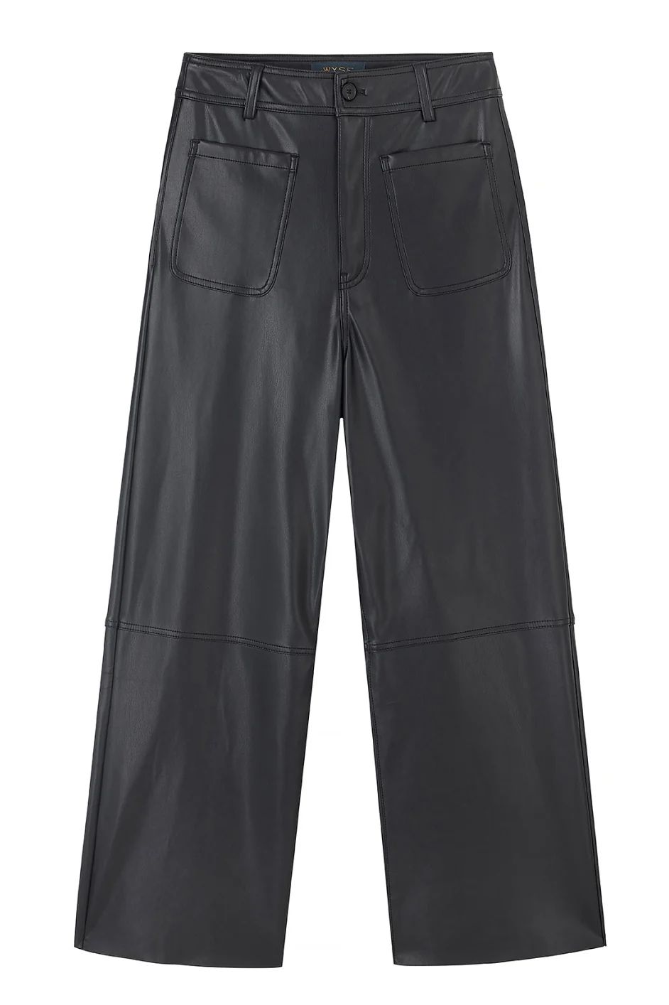 Jules Faux Leather Trousers - Black | WYSE London