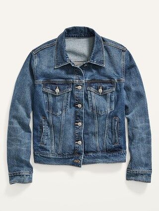 Classic Medium-Wash Jean Jacket for Women | Old Navy (US)