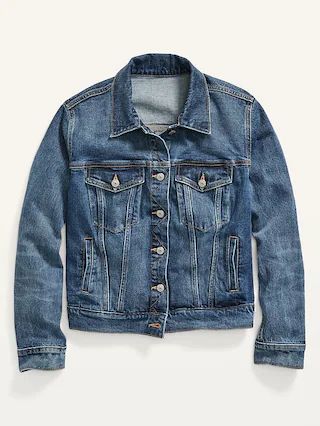 Classic Medium-Wash Jean Jacket for Women | Old Navy (US)