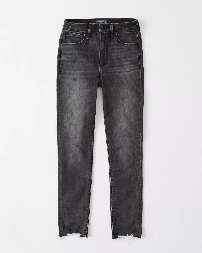 High Rise Super Skinny Ankle Jeans | Abercrombie & Fitch US & UK