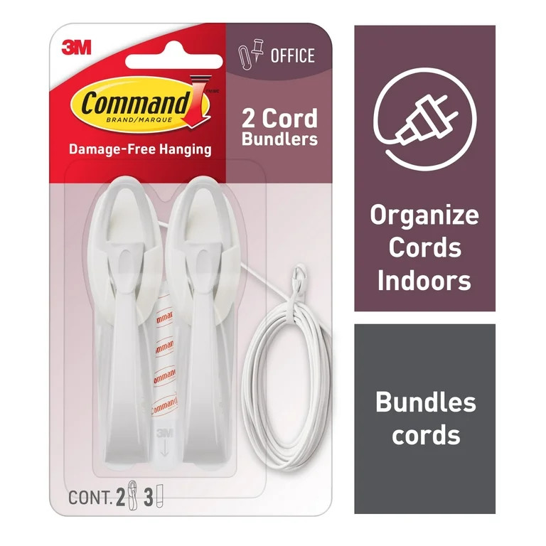Command Cord Bundlers, 2 Bundler, 3 Strip - Walmart.com | Walmart (US)