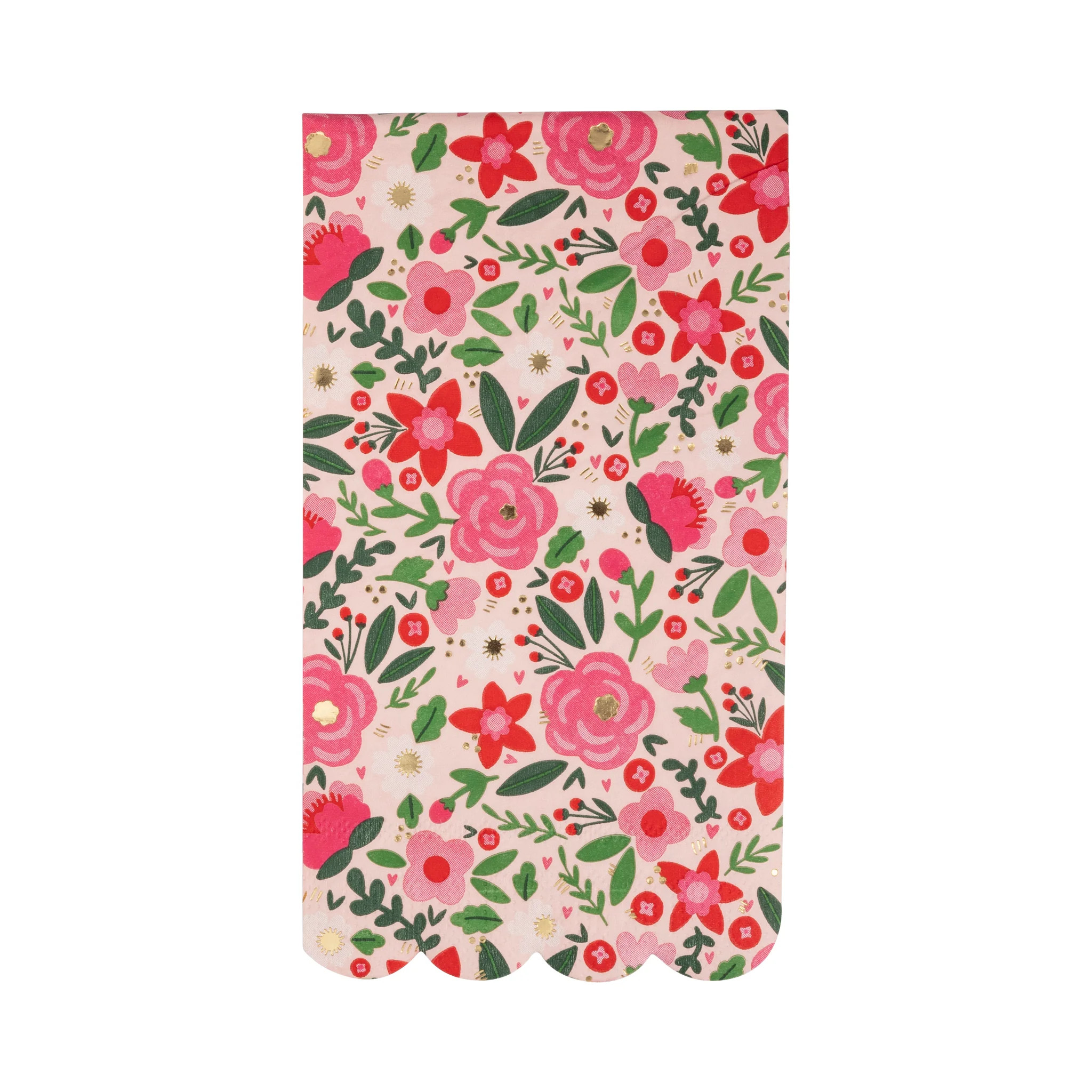 Floral Scalloped Dinner Napkin | My Mind's Eye