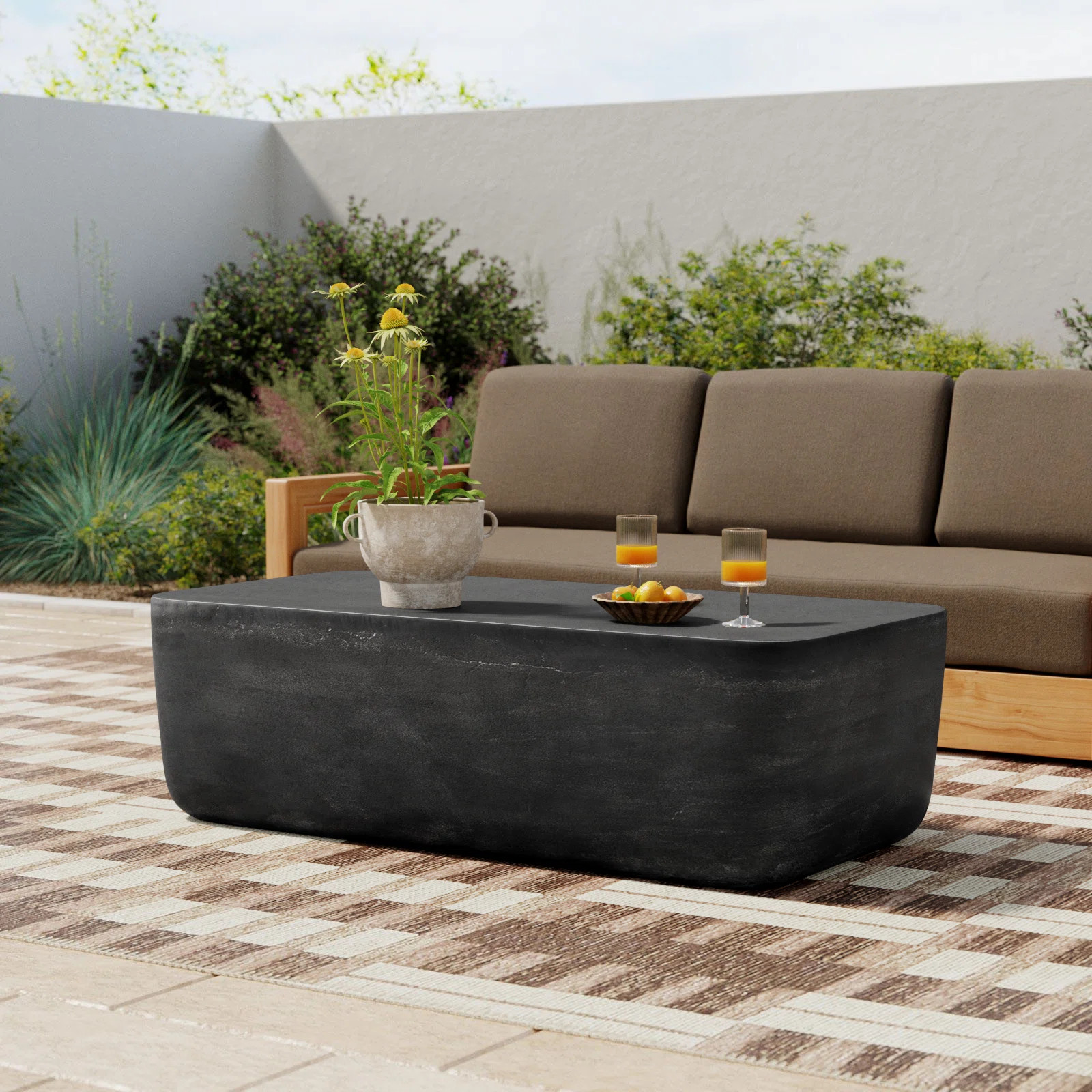 Eponine 50'' Aluminum Outdoor Coffee Table | Joss & Main