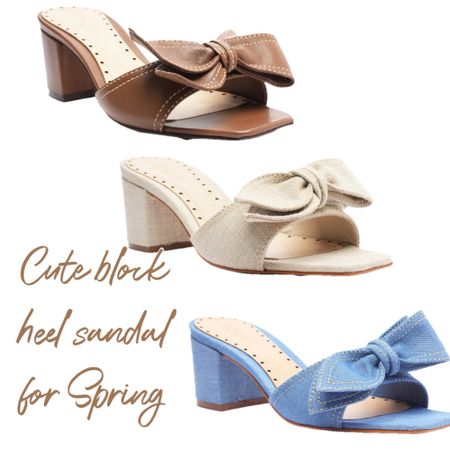 Love these low block heel sandals for Spring! Comfy & cute 

#LTKSeasonal #LTKfindsunder100 #LTKshoecrush