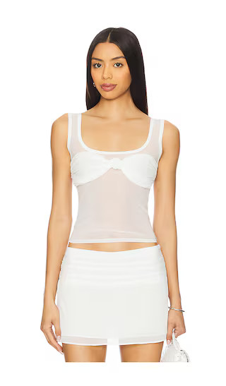 Nani Sheer Top in White | Revolve Clothing (Global)