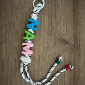 Personalized Colorful Name Letter Bag Charms, Custom Minimalist Style Keychain, Cute Beaded Bag C... | Etsy (Global)