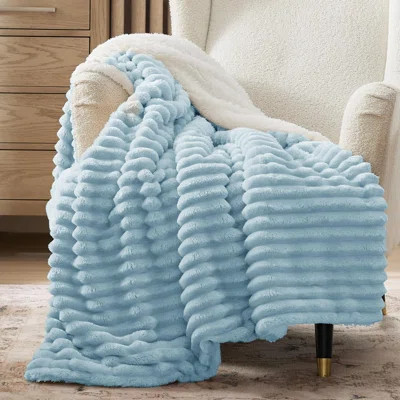 Bedsure Sherpa Blanket for Bed Super Soft Cozy Plush Fleece Thick Warm Blanket | Wayfair North America
