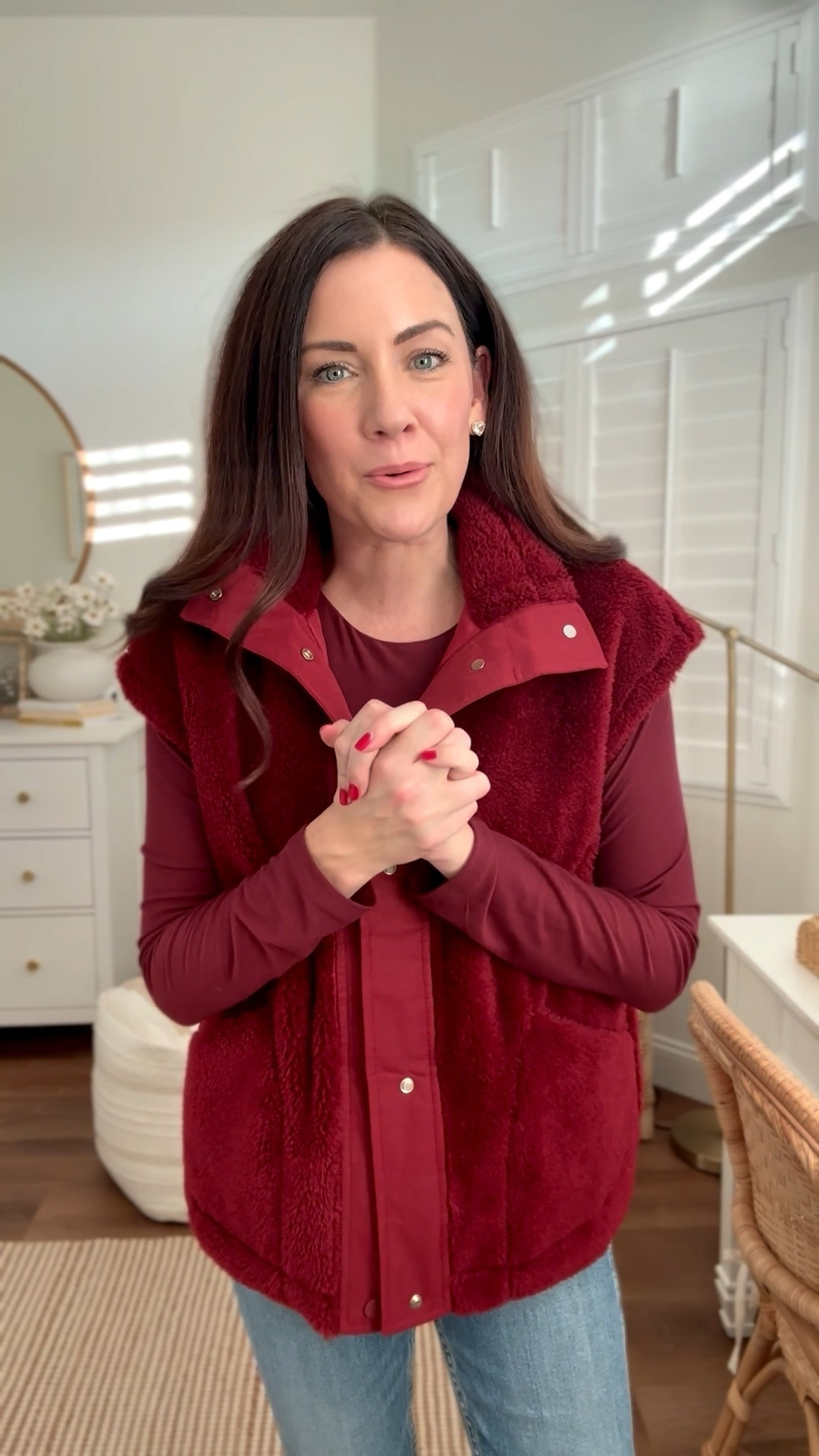 This Amazon Sherpa vest is the nicest one I’ve ever ordered!! Wearing a medium & medium in fitted tee 

#LTKGiftGuide #LTKSaleAlert #LTKHoliday