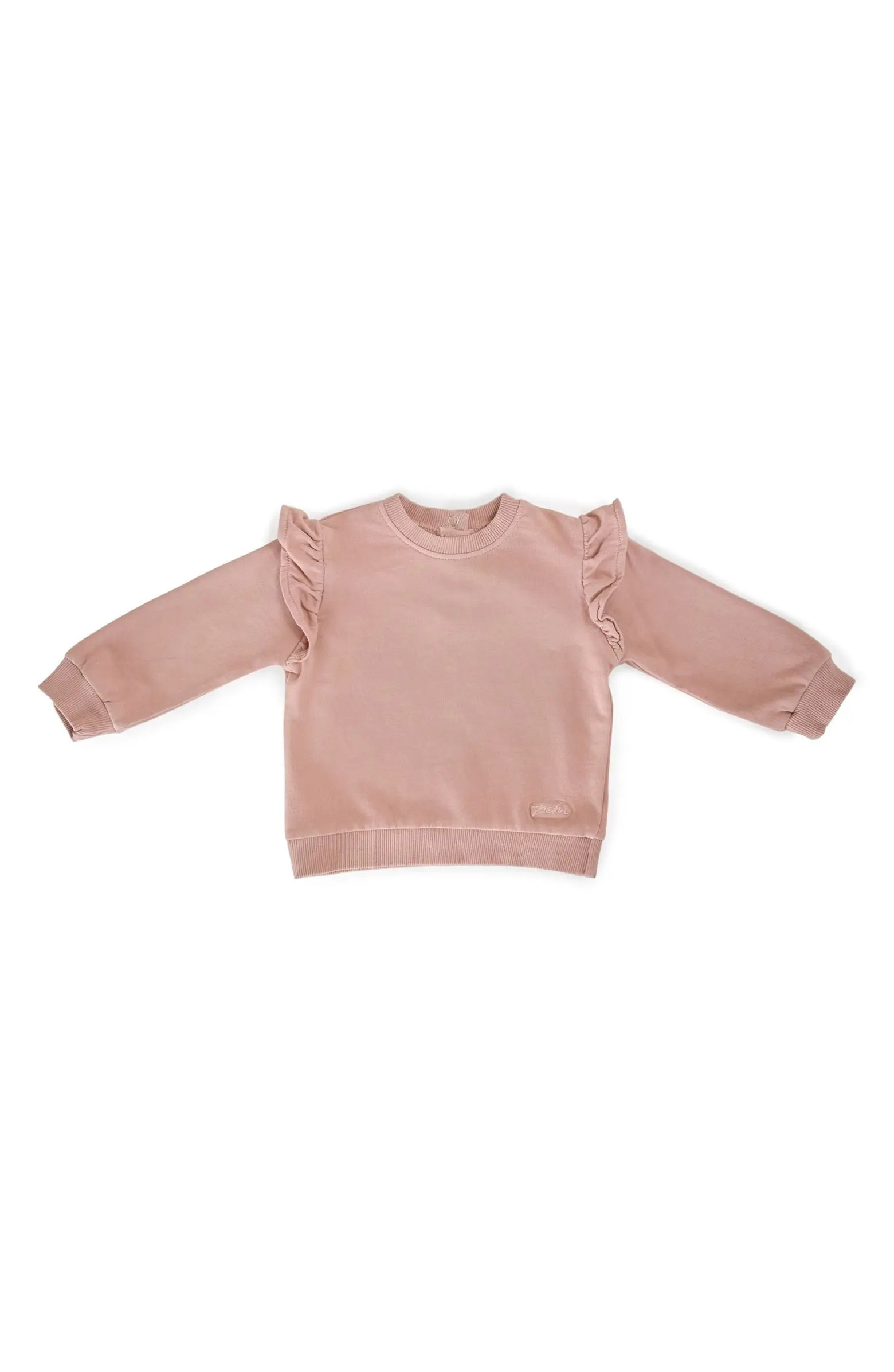 Pehr Organic Cotton French Terry Ruffle Sweatshirt | Nordstrom | Nordstrom