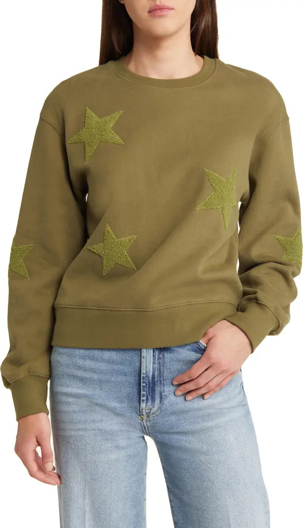 Rails Sonia Star Appliqué Cotton Sweatshirt | Nordstrom | Nordstrom