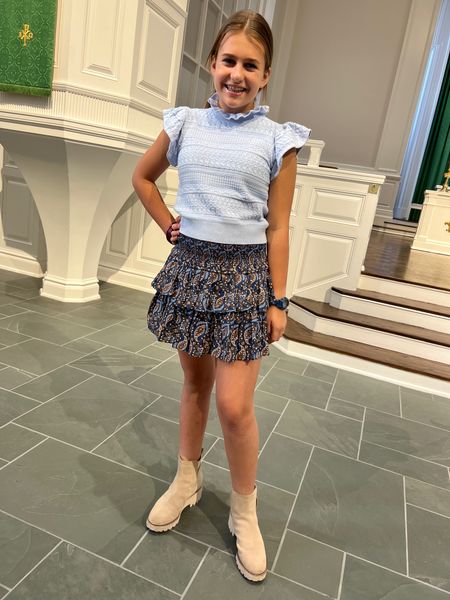 Teen wardrobe win & you’re never guess where it’s from y’all! Shopping for tween/teens isn’t for the faint of heart… my tip: over order because you’ll send a lot back, BUT this outfit was an agreed upon fav!!!

She’s in a size 14 top & skirt … and wearing my shoes (size 8)! 

#LTKstyletip #LTKfamily #LTKSeasonal