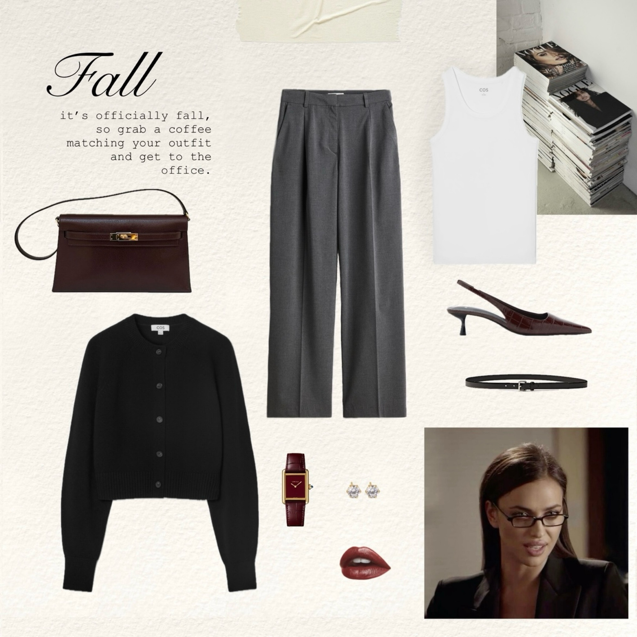 Fall chic office workwear - black cardigan, grey pants, burgundy kitten heels, autumn outfits

#LTKWorkwear #LTKCyberWeek #LTKStyleTip