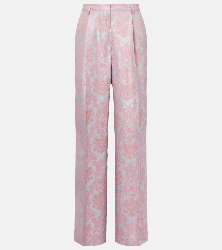 Dries Van Noten Floral jacquard straight pants | Mytheresa (DACH)