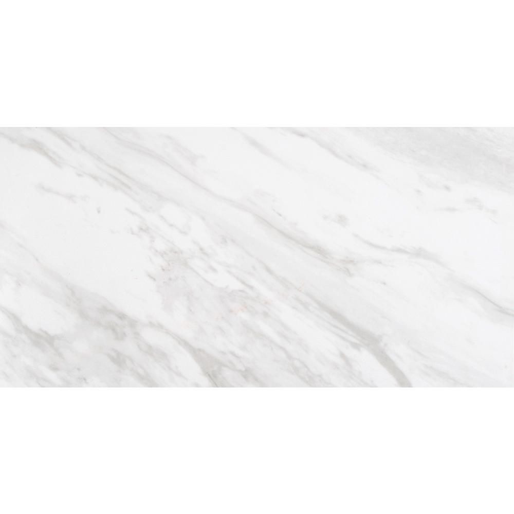 Kolasus White 12 in. x 24 in. Matte Porcelain Floor and Wall Tile (16 sq. ft. /case) | The Home Depot