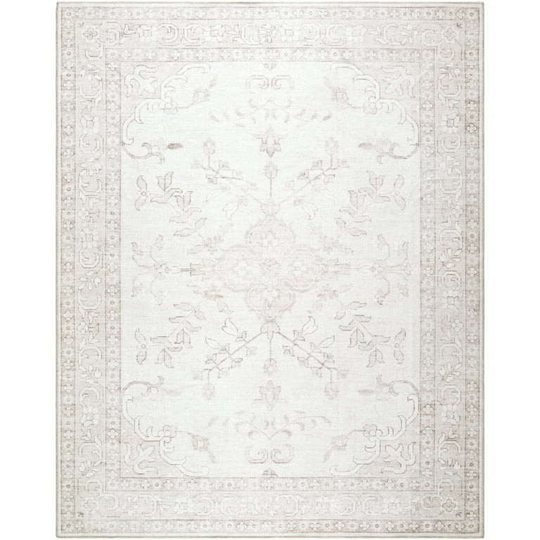 My Texas House Back to Campus Pearl 7'10" x 10' Washable Area Rug | Walmart (US)