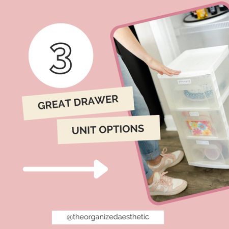 Need to maximize some empty space? Build upward with drawer units!

Here are 3 I often use in my organizing projects ✨

#LTKunder50 #LTKunder100 #LTKhome