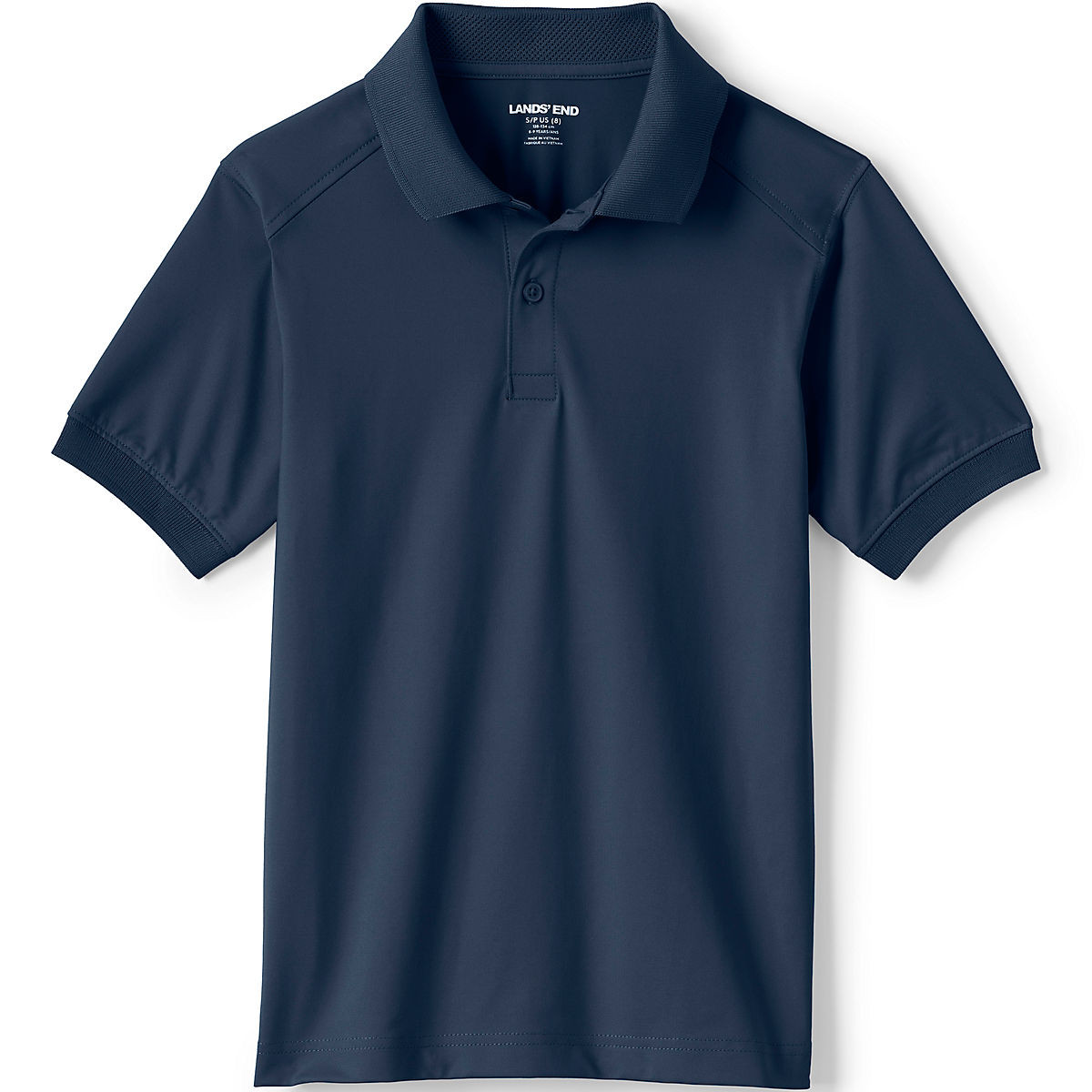 Kids Short Sleeve Rapid Dry Polo Shirt | Lands' End (US)