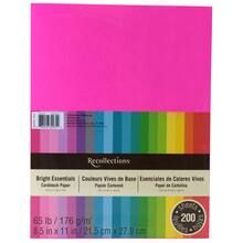Bright Essentials  8.5" x 11" Cardstock Paper by Recollections®, 200 Sheets | Michaels Stores