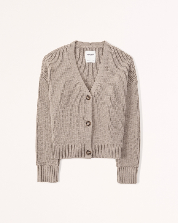 Chenille Short Cardigan | Abercrombie & Fitch (US)