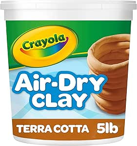 Crayola Air Dry Clay for Kids (5lbs), Reusable Bucket of Terra Cotta Clay for Sculpting, Bulk Art... | Amazon (US)
